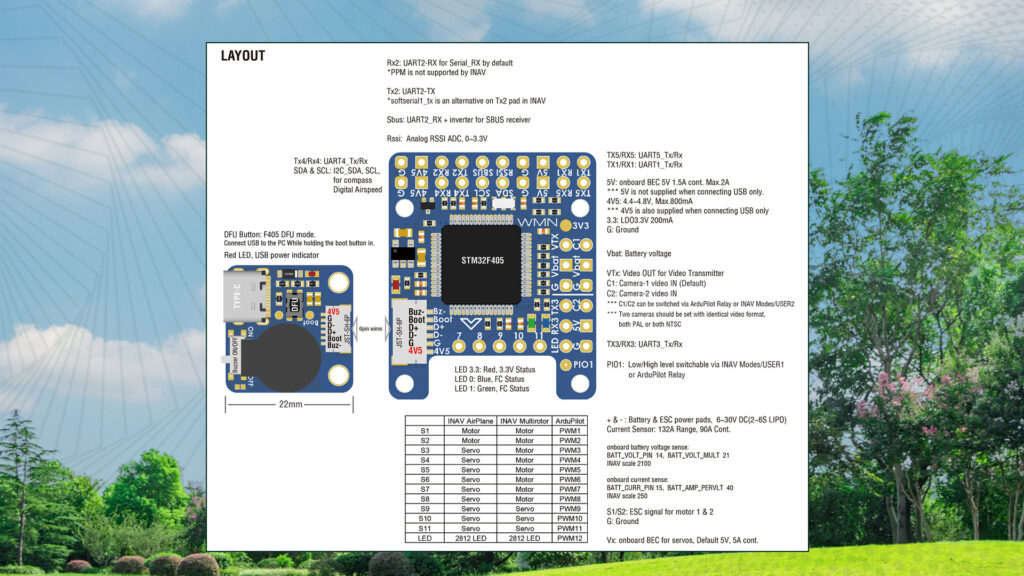 Autopilot f405wmn. 4 - matek f405-wmn flight controller - motionew - 9