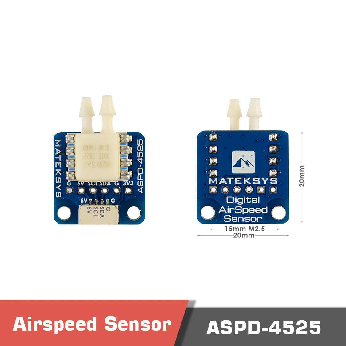 Aspd 4225 1 - matek aspd-dlvr,aspd-dlvr digital airspeed sensor,digital airspeed sensor,airspeed,pitot tube,airspeed sensor,holybro,matek systems - motionew - 2