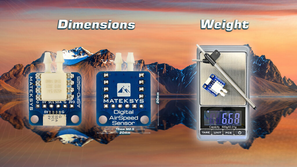 Aspd 4525. 4 - matek aspd-4525,aspd-4525 digital airspeed sensor,digital airspeed sensor,airspeed,pitot tube,airspeed sensor,holybro,matek systems - motionew - 11