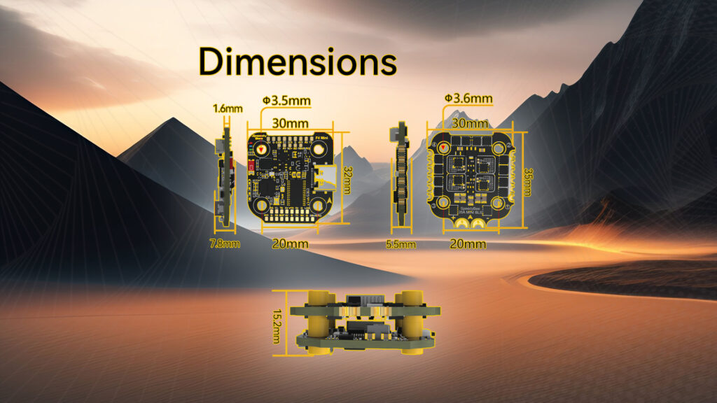 SpeedyBee F405 Mini.12 - SpeedyBee F405 Mini,SpeedyBee F405 Mini BLS 35A 20x20 Stack,Autopilot,ESC,F405,BEC,PWM control - MotioNew - 20