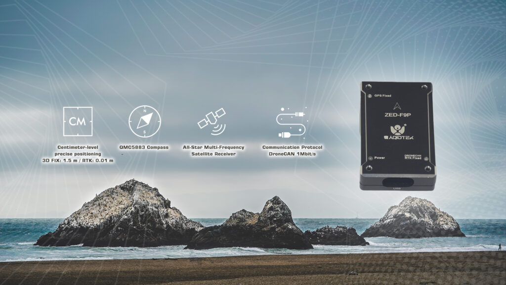 Specifications of zed-f9p rtk and compass dronecan module
