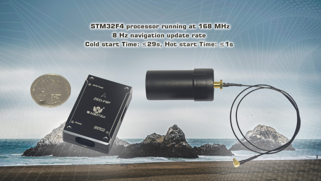 Zed-f9p rtk and compass dronecan module specifications