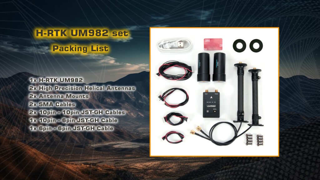 H-rtk unicore um982 set packing list