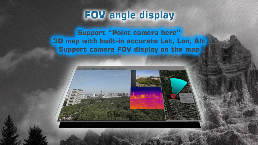 H30n gimbal camera fov angle display