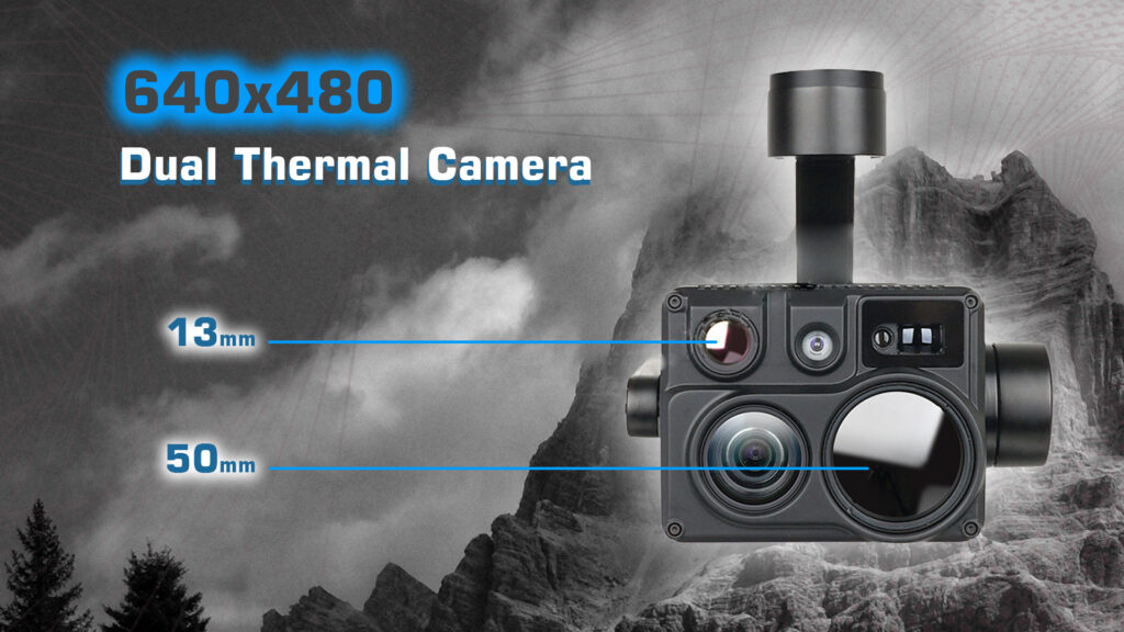 H30n gimbal dual thermal camera