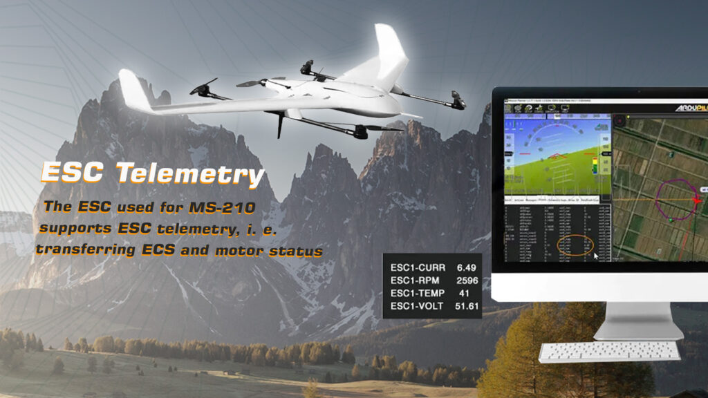 Ms 210 vtol. 4 - ms-210 flying wing vtol drone - motionew - 8