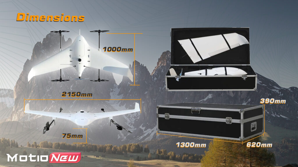 Ms 210 vtol. 7 - ms-210,ms-210 vtol,ms-210 flying wing vtol,flying wing,flying wing vtol drone,long endurance,fixedwing uav,cargo drone,wind resistance,detachable load,mapping drone,detachable payload,surveying drone,fixed-wing uav,heavy lift drone,vertical take-off,vertical landing,redundant sensors,four-axis,eight-propeller rotor,low temperature resistance - motionew - 26