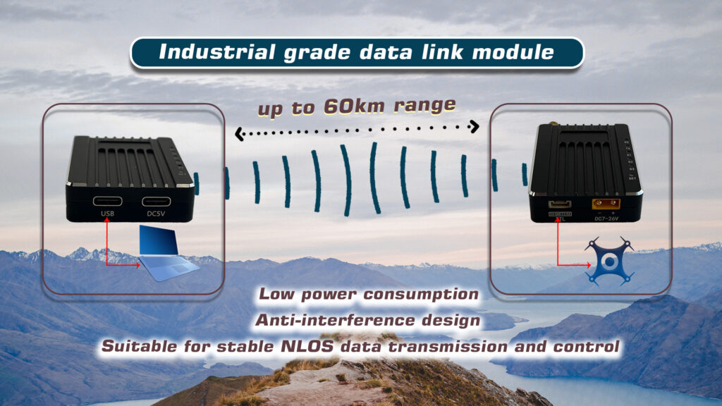 T900.3 - T900 Mini Datalink,transmission system,dual-link transmission system,remote control,data transmission,short distance,900MHz frequency band,Industrial grade,NLOS data transmission,for UAV and robot,Multi indicators,telemetry,dual link transmission system,data link,radio RC,1W transmission power,30dbm transmission power,1W datalink,30dbm datalink - MotioNew - 10