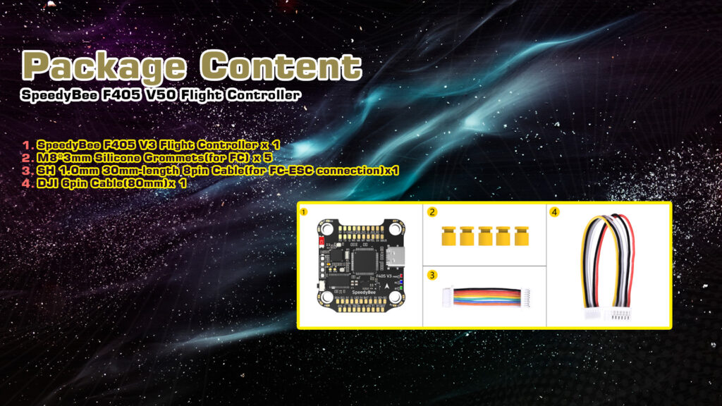 speedybee f405.17 - SpeedyBee F405 v3, SpeedyBee F405 V3 BLS 50A 30x30 Stack, Autopilot, ESC, F405, BEC, PWM control - MotioNew - 25