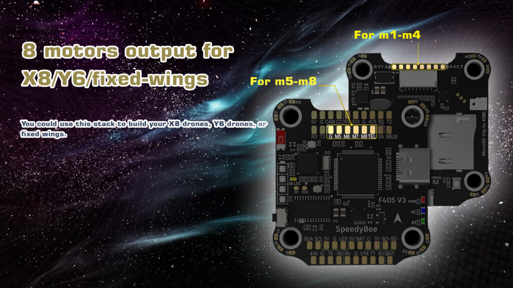 speedybee f405.7 - SpeedyBee F405 v3, SpeedyBee F405 V3 BLS 50A 30x30 Stack, Autopilot, ESC, F405, BEC, PWM control - MotioNew - 15