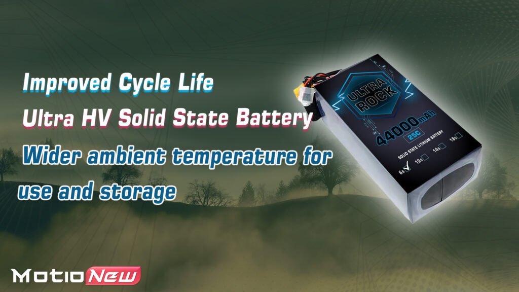 44000 6s.3 - Ultra Rock Ultra HV Semi Solid-State Battery,Ultra HV Semi Solid-State Battery,6S 44000mAh high voltage LiPo Battery,6S 44000mAh HV LiPo Battery,Solid-state LiPo battery,lipo battery,drone battery,6s battery,high energy density battery,UAV,drone,vtol - MotioNew - 5