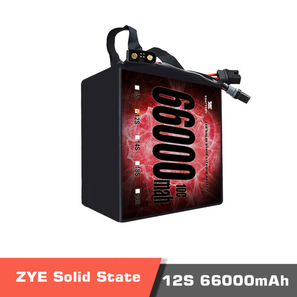 66000 12s temp. 2 - zye power ultra hv semi solid-state battery, ultra hv semi solid-state battery, 12s 66000mah high voltage lipo battery, 12s 66000mah hv lipo battery, solid-state lipo battery, lipo battery, drone battery, 12s battery, high energy density battery, uav, drone, vtol, zye power, zye power battery - motionew - 4