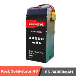 ROCK HV Semi Solid-State Battery, 6s 34000mAh LiPo