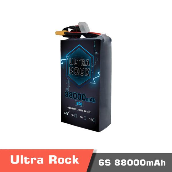 88000 6s temp - Ultra Rock Ultra HV Semi Solid-State Battery,Ultra HV Semi Solid-State Battery,6S 88000mAh high voltage LiPo Battery,6S 88000mAh HV LiPo Battery,Solid-state LiPo battery,lipo battery,drone battery,6s battery,high energy density battery,UAV,drone,vtol - MotioNew - 3
