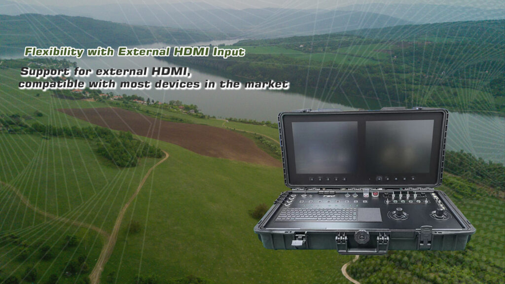 GCS T50.9 - T50 GCS,Handheld Ground Control Station,Ground Control Station,suitcase GCS,GCS,Radio Control,high brightness,high resolution,high brightness screen,1040nit brightness,1000nit brightness,Video Transmission,Control System,data transmission,RC access,ideal for harsh environment,long-range,transparent transmission,LAN port,multiple programming mode,remote control,Various external input,dual screen,dual screen gcs - MotioNew - 20