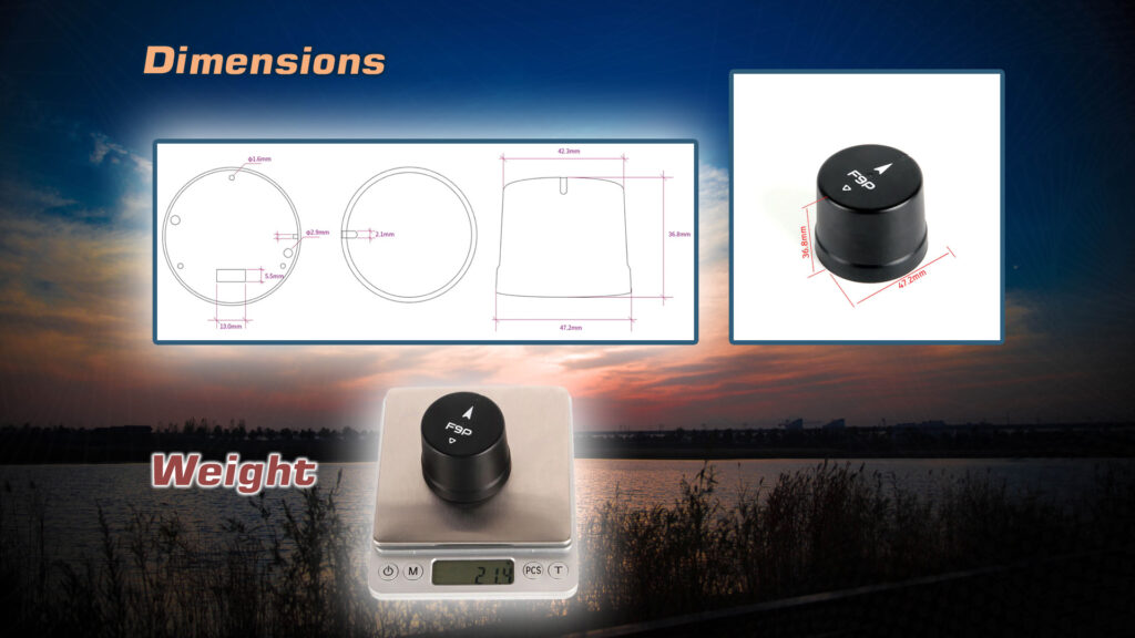 F9p ultralight dimensions and weight