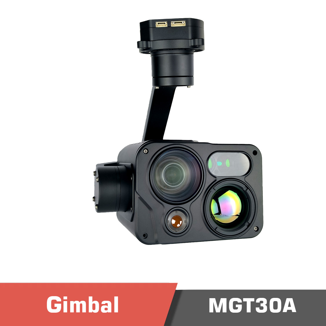 Mgt30a temp2 - mgt30b gimbal camera,ethernet,laser range finder,30x optical zoom,professional 3-axis high-precise foc program,hdmi,ai smart identify tracking,3-axis stabilizer,lightweight gimbal camera,uav ugv usv rc planes,small gimbal camera,s. Bus / uart / udp control signal input ports,s. Bus control signal output port,high-precise foc program - motionew - 2