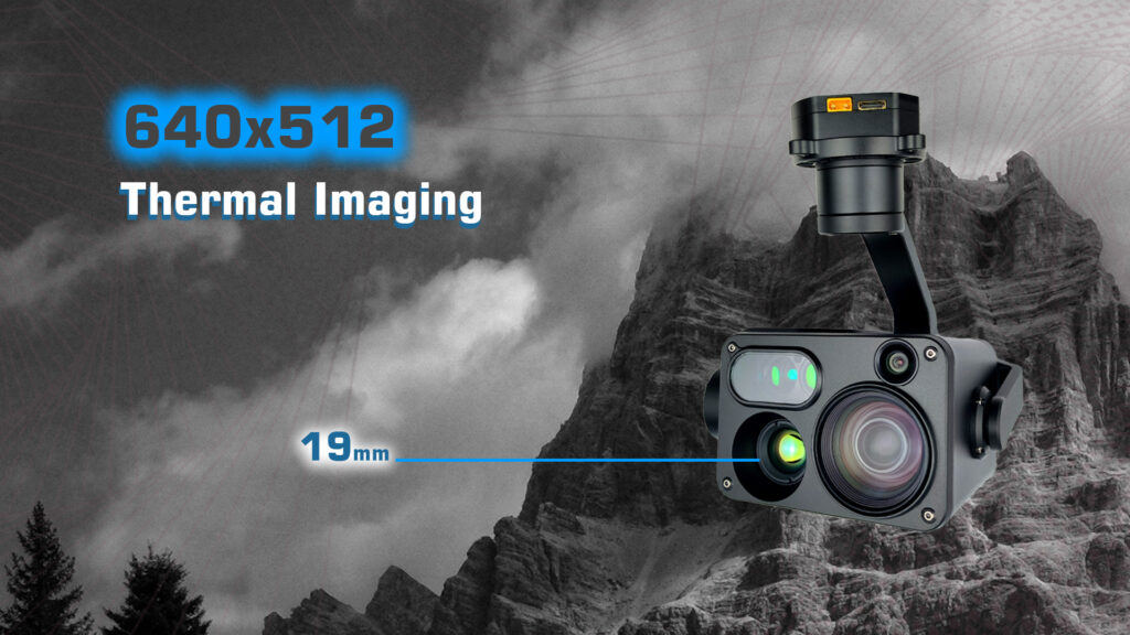 Dual thermal imaging of mgt30b gimbal camera (19mm)