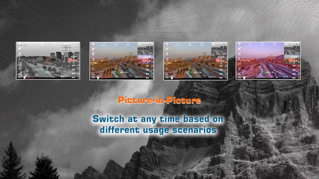 Pip of mgt30 gimbal camera (picture-in-picture)