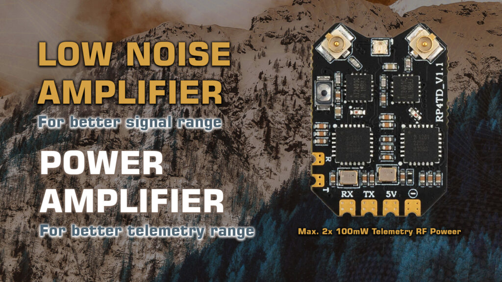 Radiomaster RP4TD.4 - RadioMaster RP4TD,2.4GHz RC Control Receiver,ExpressLRS,ELRS,2.4GHz Radio Receiver,Nano receiver,ExpressLRS 2.4GHz receiver,Improved PCB design,Compact receiver,On-board SMT antenna,CRSF bus interface,RC control system upgrade,2.4GHz ISM Band RC Receiver,Heat dissipation capabilities,High-Performance RC Receiver,Impressive Range and Responsiveness Receiver,High refresh rate receiver,Reliable signal reception - MotioNew - 13