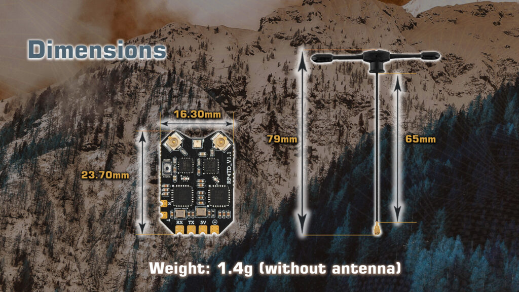 Radiomaster rp4td. 8 - radiomaster rp4td,2. 4ghz rc control receiver,expresslrs,elrs,2. 4ghz radio receiver,nano receiver,expresslrs 2. 4ghz receiver,improved pcb design,compact receiver,on-board smt antenna,crsf bus interface,rc control system upgrade,2. 4ghz ism band rc receiver,heat dissipation capabilities,high-performance rc receiver,impressive range and responsiveness receiver,high refresh rate receiver,reliable signal reception - motionew - 16