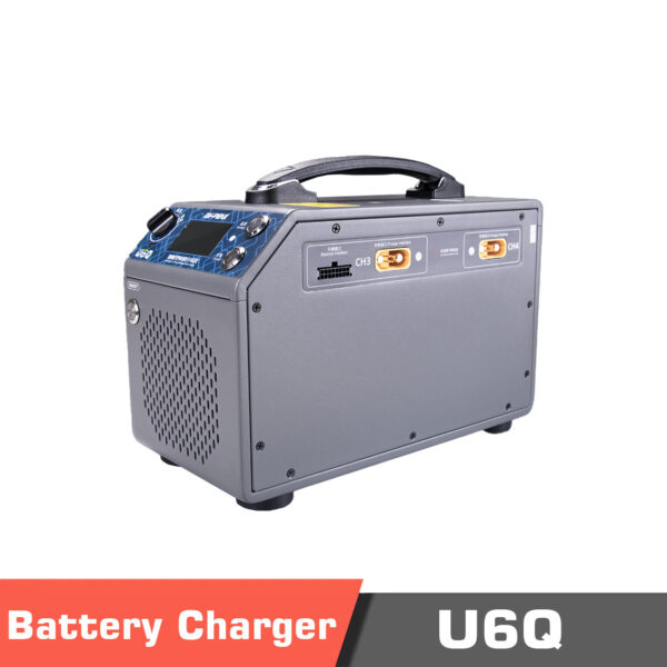 U6q. Temp. 1 - ev-peak u6q,intelligent balance fast charger,intelligent charger,quad channel drone charger,user-friendly drone charger - motionew - 3
