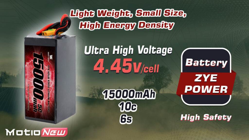 15000 6s. 1 - zye power ultra hv semi solid-state battery,ultra hv semi solid-state battery,6s 15000mah high voltage lipo battery,6s 15000mah hv lipo battery,solid-state lipo battery,lipo battery,drone battery,14s battery,high energy density battery,uav,drone,vtol,zye power,zye power battery - motionew - 5