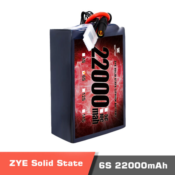 22000 6s. 1temp - zye power ultra hv semi solid-state battery,ultra hv semi solid-state battery,6s 22000mah high voltage lipo battery,6s 22000mah hv lipo battery,solid-state lipo battery,lipo battery,drone battery,14s battery,high energy density battery,uav,drone,vtol,zye power,zye power battery - motionew - 3