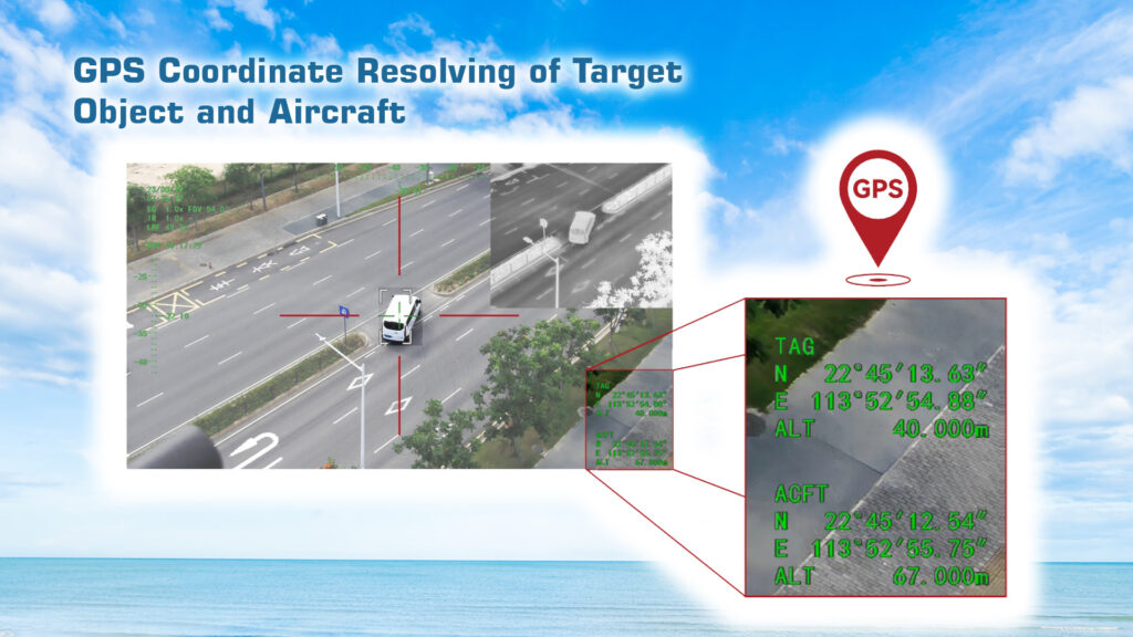 A40tr pro gps coordinate resolving of target object and aircraft