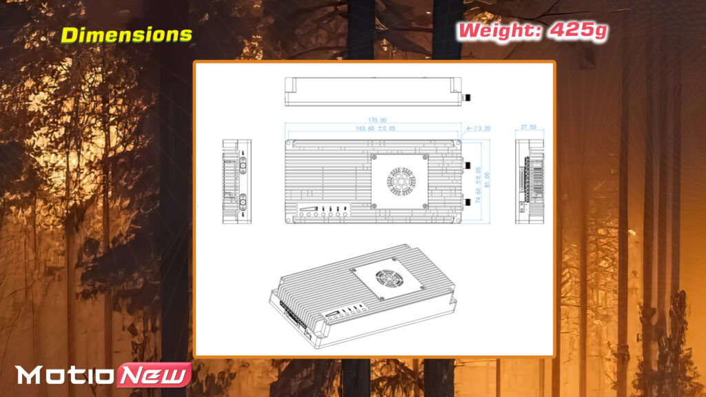Data link communinet mnd -1410 dimensions