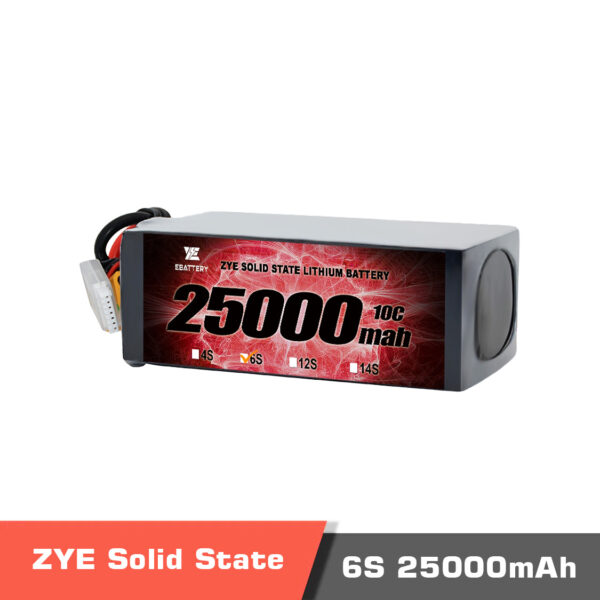 temp25000 6s.2 - ZYE Power Ultra HV Semi Solid-State Battery,Ultra HV Semi Solid-State Battery,6S 25000mAh high voltage LiPo Battery,6S 25000mAh HV LiPo Battery,Solid-state LiPo battery,lipo battery,drone battery,14s battery,high energy density battery,UAV,drone,vtol,ZYE Power,ZYE power Battery - MotioNew - 4