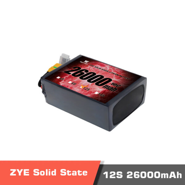temp26000 12s - ZYE Power Ultra HV Semi Solid-State Battery,Ultra HV Semi Solid-State Battery,12S 26000mAh high voltage LiPo Battery,12S 26000mAh HV LiPo Battery,Solid-state LiPo battery,lipo battery,drone battery,14s battery,high energy density battery,UAV,drone,vtol,ZYE Power,ZYE power Battery - MotioNew - 4