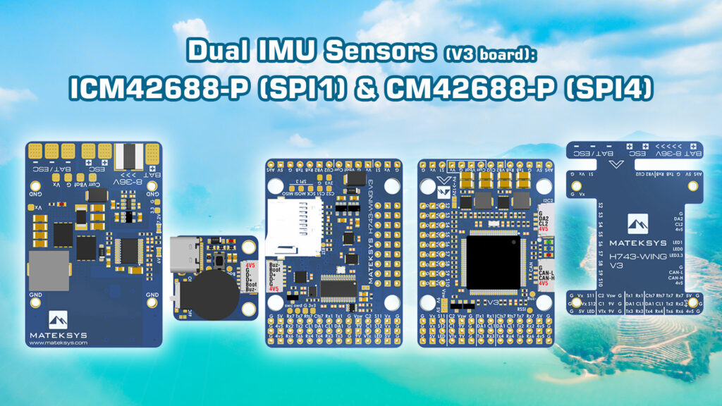 Dual imu sensors matek h743