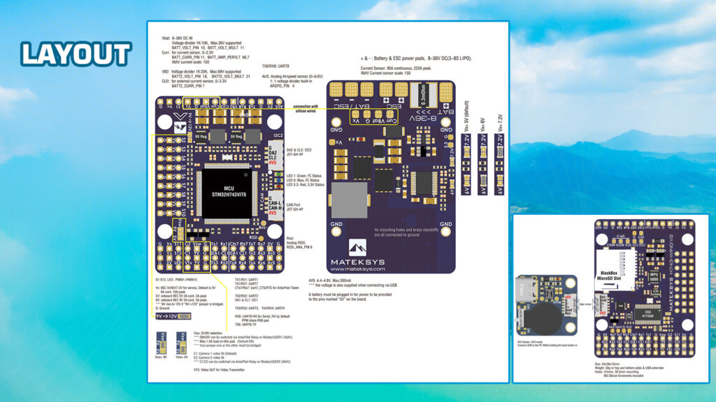 Matek h743 layout
