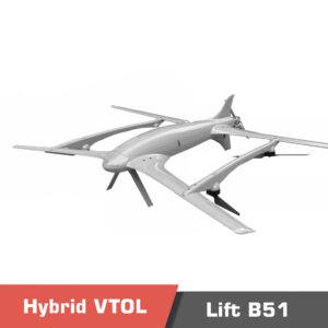 Lift VTOL B51, Hybrid Tandem Wing Heavy Lift, Long Endurance VTOL