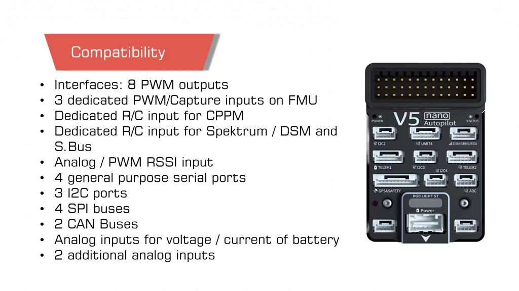 Compatibility of pixhawk cuav v5 nano