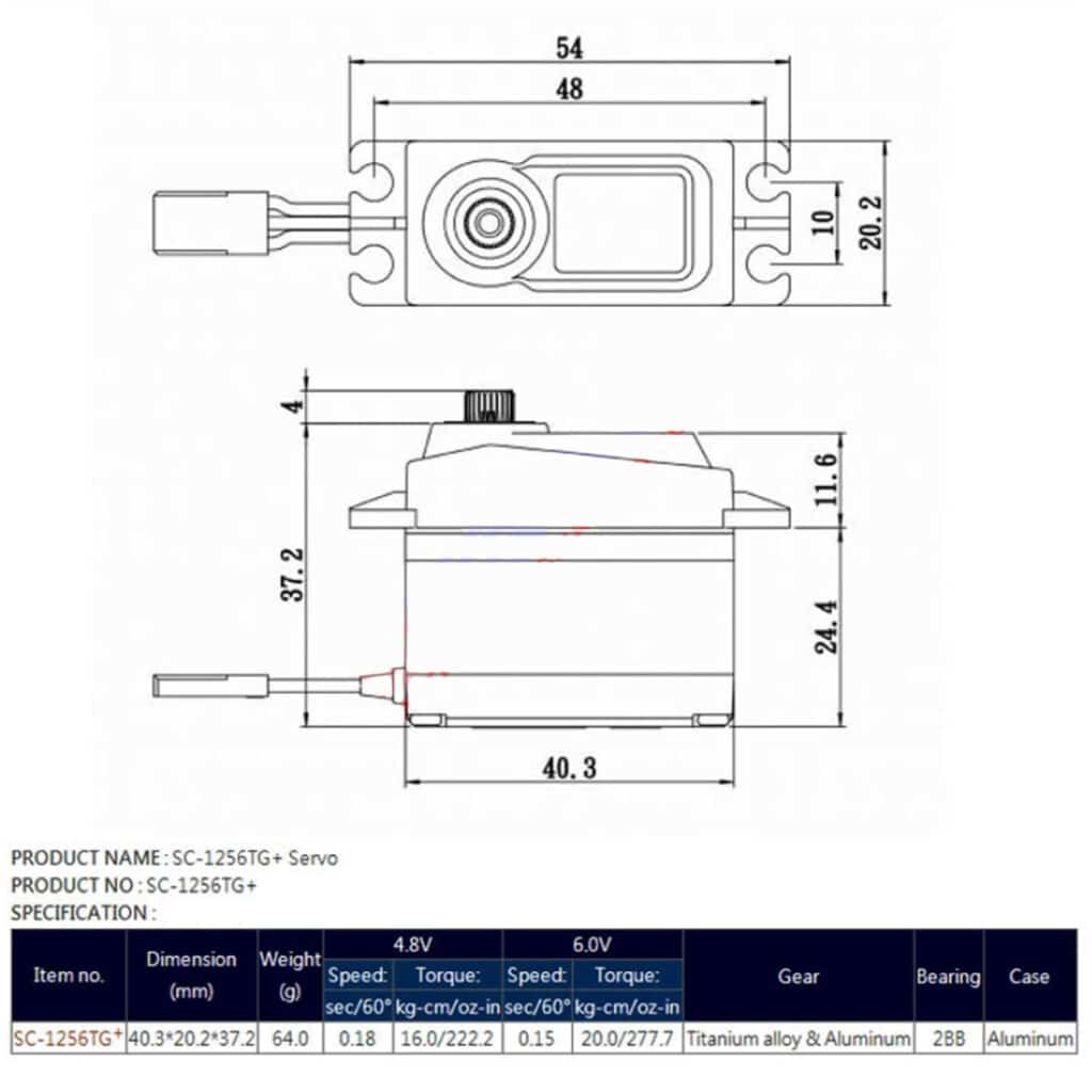 Servo2 - servo, savox, sc-1256tg+ - motionew - 4