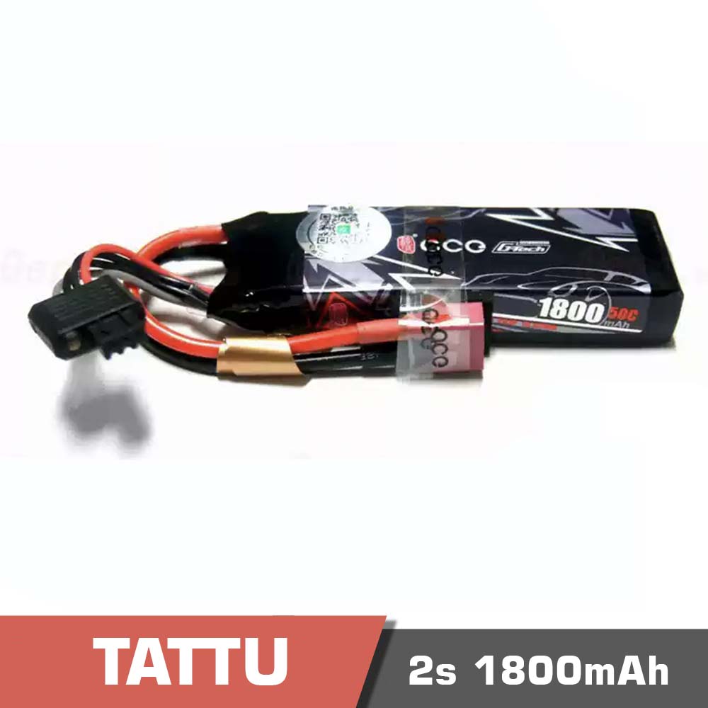 1000x1000. 002 1 - battery lipo 2s 1800mah 45c tattu g-tech smart - motionew - 2