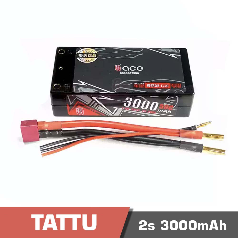 2s 3000 hard case t plug 50c - battery lipo 2s 2200mah 50c tattuhard case - motionew - 2