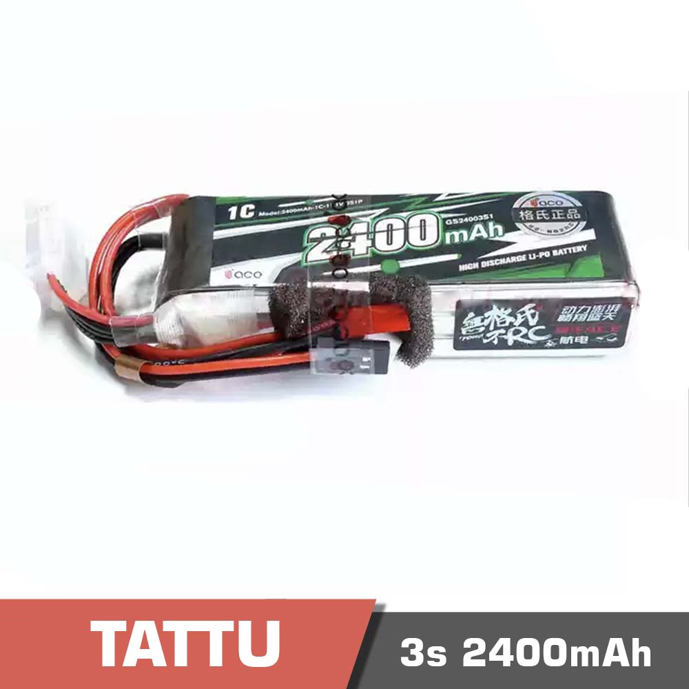 3s 2400 1c futaba - battery lipo 2s 2400mah 1c tattu for futaba t8fg rc remote controller - motionew - 2