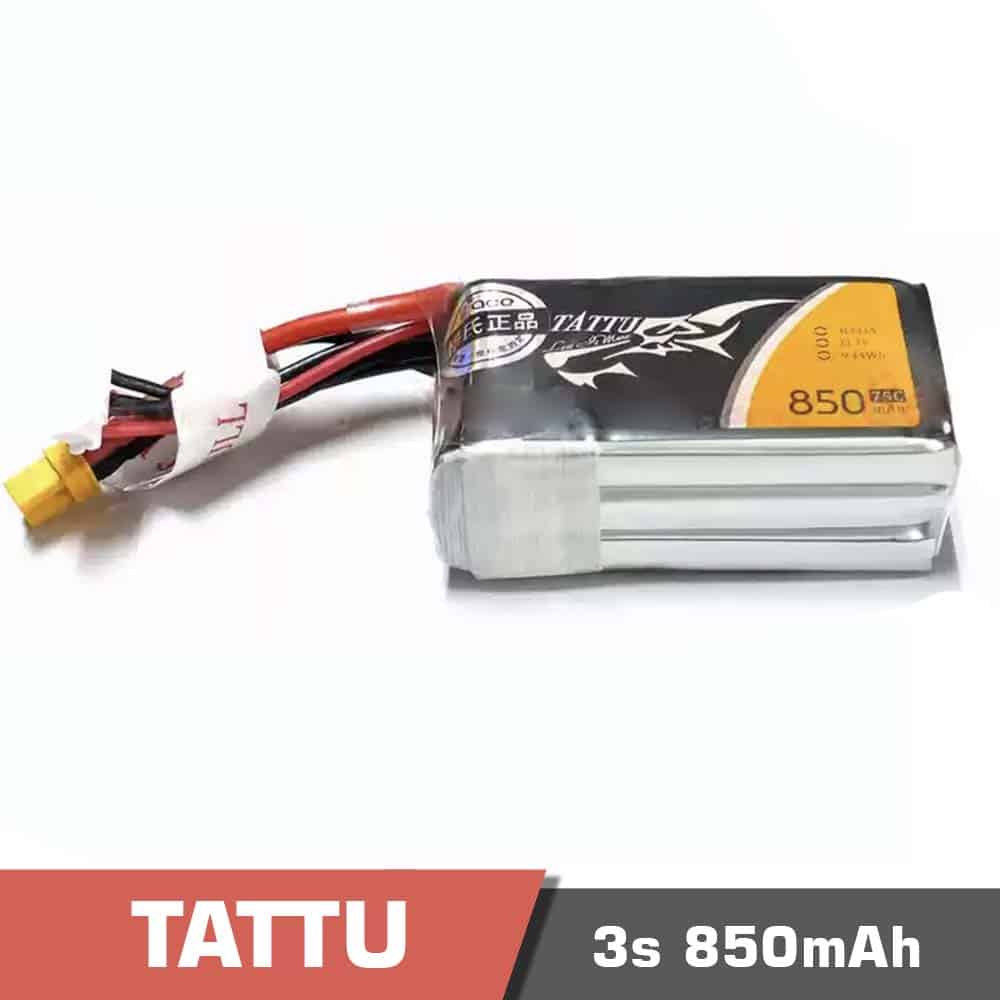 3s 850 75c - battery lipo 1s 500mah 95c tattu ph2. 0 - motionew - 1