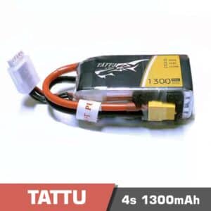 Battery Lipo 4S 1300mAh 75C Tattu