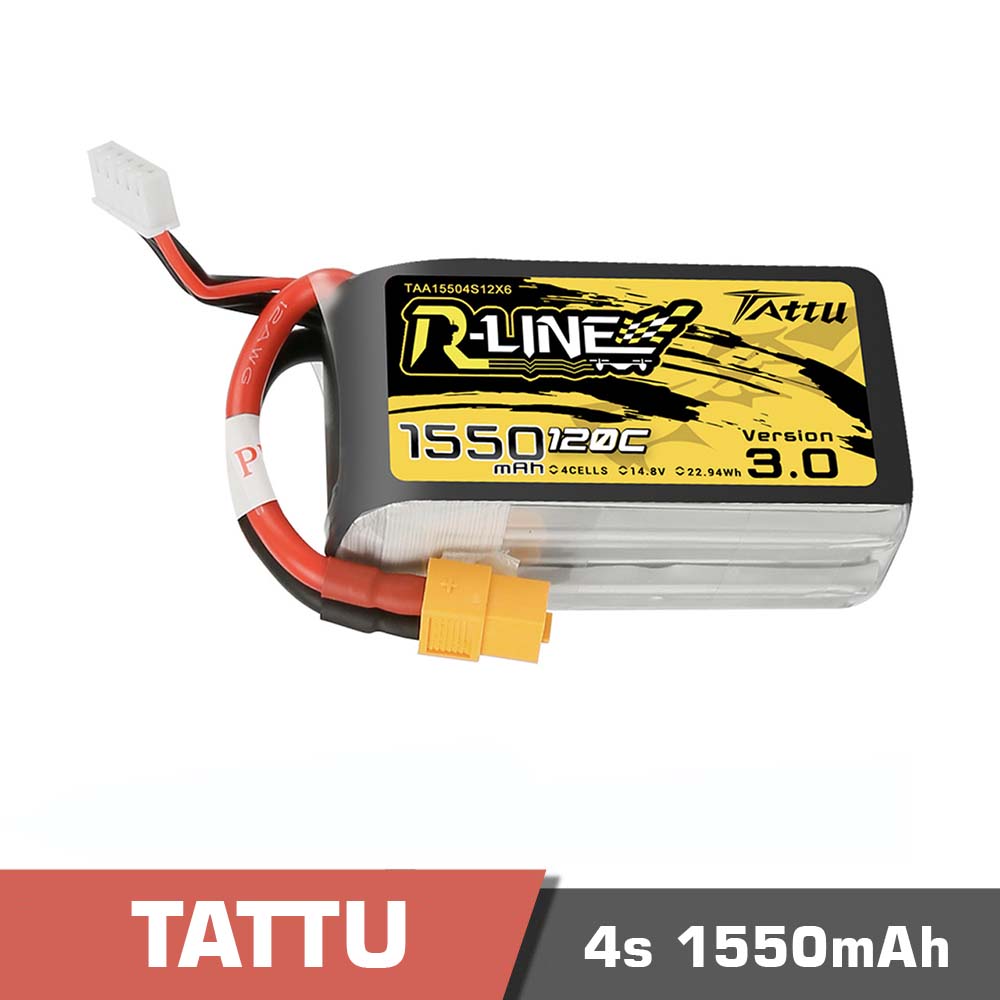 4s 1550 120c rline3 - battery lipo 4s 1800mah 120c tattu r-line 3. 0 - motionew - 1