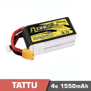 Battery Lipo 4s 1550mAh 95C / 120C Tattu R-Line