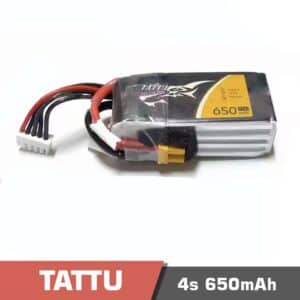 Battery Lipo 4s 650mAh 75C Tattu for FPV drone