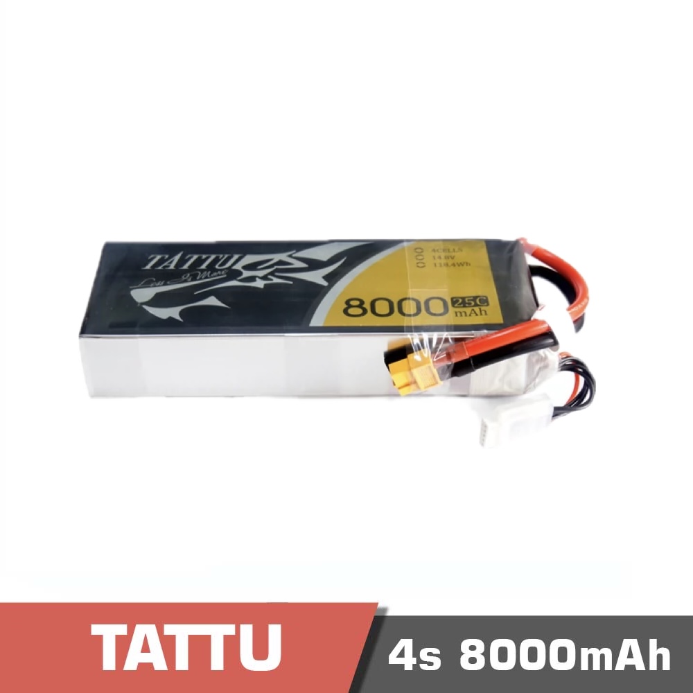 4s 8000 25c - battery lipo 6s 1050mah 120c tattu r-line 3. 0 - motionew - 1