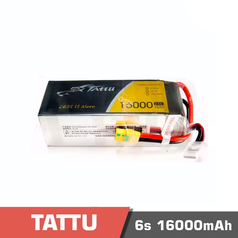 6s 16000 25c - battery lipo 4s 16000mah 15c tattu - motionew - 3