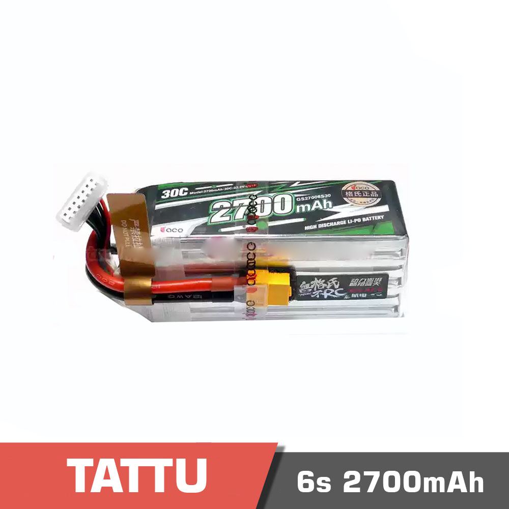 6s 2700 30c - battery lipo 2s 3000mah 1c tattu - motionew - 1