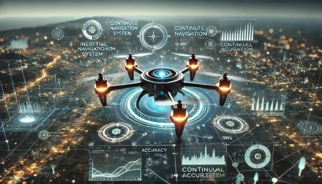 a drone with an Inertial Navigation System (INS)