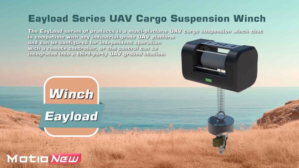 Eayload winch drone transport system series uav cargo suspension winch